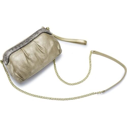 Leather Cloud Womens Bag Womens Crossbody Bag Dinner Dumpling Bag One Shoulder Bag Female Messenger Hand Fold Bag