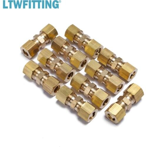 LTWFITTING 5/16" OD Compression Union ,BRASS COMPRESSION FITTING