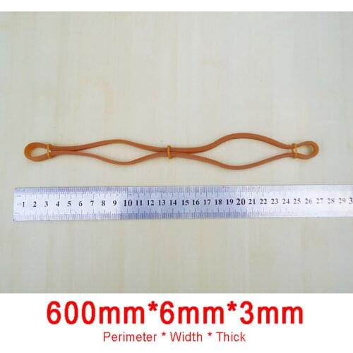500g 600mm*6mm*3mm Lengthen High Elastic Rubber Bands Sturdy Stretchable Packaging Band Loop O Rings For Home School Office