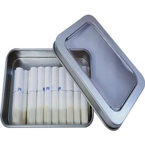 New Silver Holding Aluminum Box Cigarette Box for Iqos Carrying Bag Clear Cover Window Style Accessories