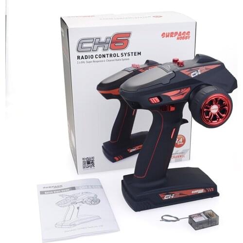 Original Surpass Hobby 2.4GHz Super Response 4CH 6CH Radio System Transmitter for RC Car Boat with Receiver