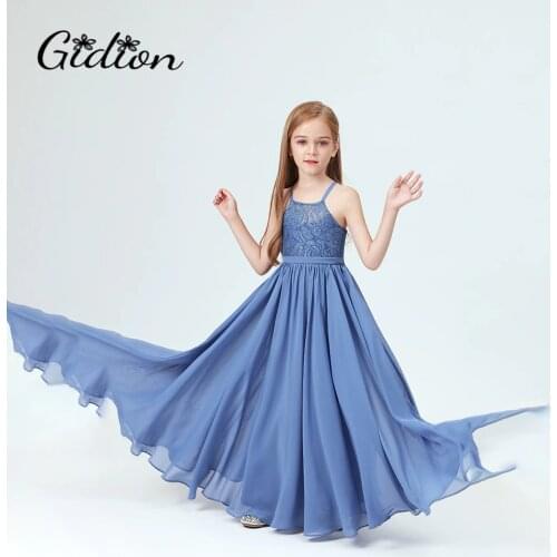 Girls Princess Dress Costume Strapless Autumn Summer Dress For Girls Frocks Dress Graduation Gown Junior Bridesmaid dresses
