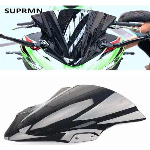 Suitable for Kawasaki Ninja 400 ninja400 front windshield windshield windshield black