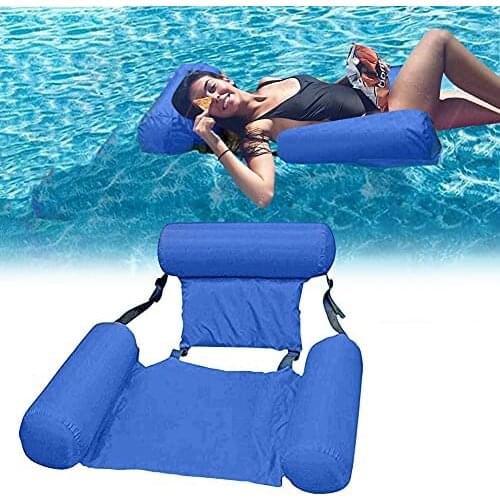 Portable Adult Water Inflatable Swimming Floating Bed Swimming Pool Floating Lounge Chair