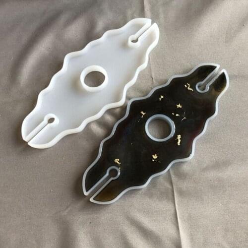 Crystal Epoxy Resin Mold Coaster Casting Silicone Mould DIY Crafts Making Tool