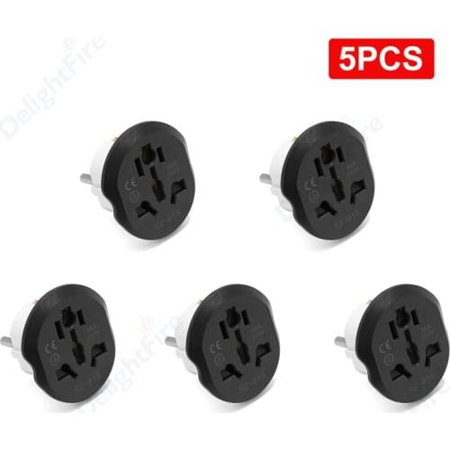 Universal EU Plug Converter EU Adapter 2 Round Pin Socket AU US UK CN To EU Wall Socket AC 16A 250V Travel Adapter High Quality