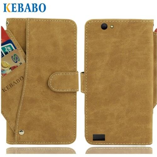 Vintage Leather Wallet SANTIN ACTOMA ACE Case 5.5" Flip Luxury 3 Front Card Slots Cover Magnet Stand Phone Protective Bags