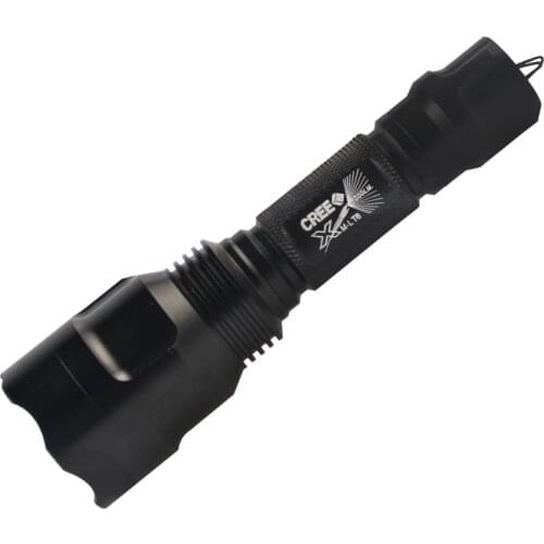 High quality aluminum alloy led tactical black flashlight, camping hiking usb rechargeable multi-function waterproof flashlight