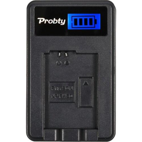 Probty NP-FW50 NPFW50 NP FW50 LCD Battery Charger for Sony HDR-AS100v HDR-AZ1 AZ1VR AZ1VB AZ1VW