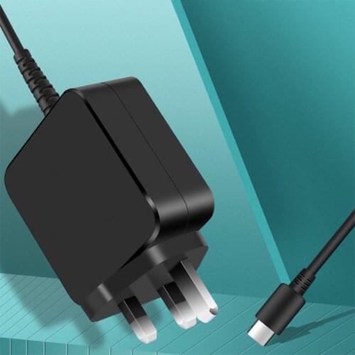 1pc 65W USB Type-C Laptop Adapter Charger for DELL HP ASUS Lenovo Xiaomi Huawei Acer Laptops/Tablets/Smartphones Charging Cable