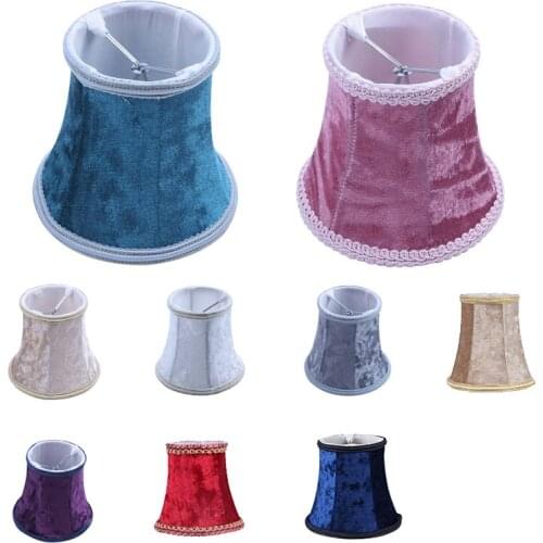 Fabric Clip On Lamp Shade, E14 Handmade Lampshade For Modern European Style Wall Sconce Lamp, Crystal Lamp, Candle Lamp, Table L