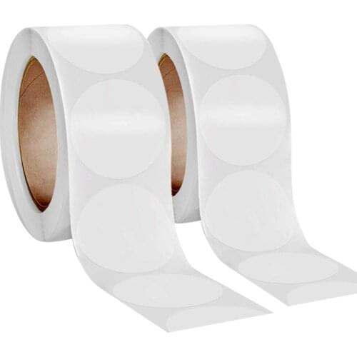 Roll Transparent Round Self-Adhesive Stickers Circle PVC Package Labels Sealing Tag DIY Gifts