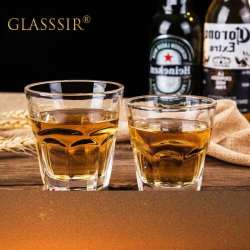 100ML/160ML 5-Pack Heavy Base Shot Glass Set Whiskey Shot Glass vodka tequila cordial espresso liqueur Small Wine Cup