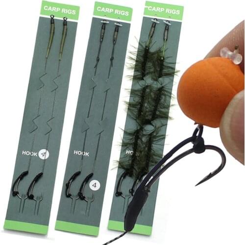 2Packs Carp Bait Boilies Connection for Pop Up Boilies Carp Rig Chod Zig Rig Method Feeder Fishing Tackle