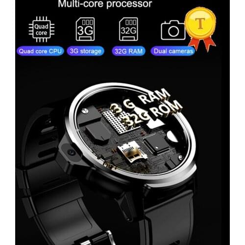 2020 Best Selling round Smart Watch 3G Android Mobile Phone Wifi 4G LTE Internet Wristwatch Download APP Big Memory Men Women