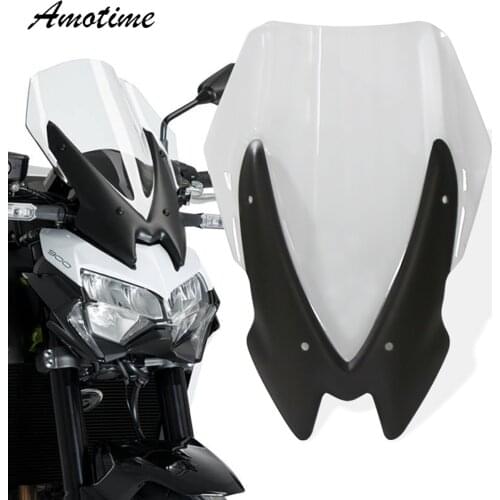 Motorcycle Accessories Sports Windscreen Windshield Viser Visor Wind Deflectors For Kawasaki Z900 Z 900 2021 2020