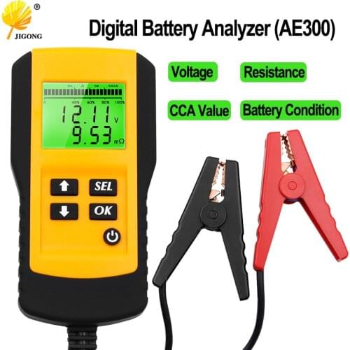 12V Car Battery Tester Vehicle Car LCD Digital Battery Test Analyzer Auto System Analyzer Voltage ohm CCA Test Diagnostic Tool