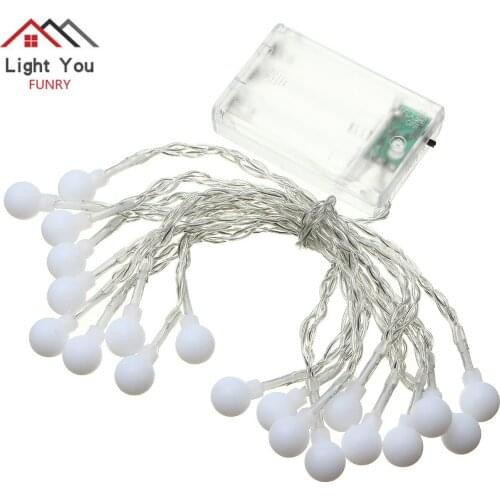 20 LED ball battery box light string Christmas tree Festival Indoor Decorative string