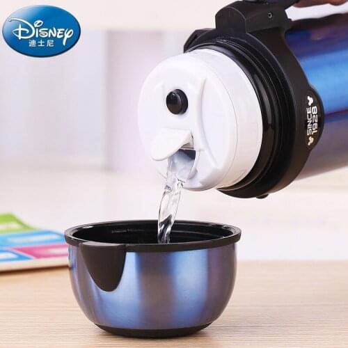 Disney Childrens Vacuum 304 Stainless Steel Thermal Pot Kettle Dormitory Outdoor 1100ml Large Capacity water bottle