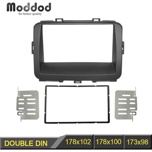 Double Din Radio Fascia for KIA Carens Rondo 2013+ Stereo Panel Dash Mount Install Trim Kit Refit DVD Frame