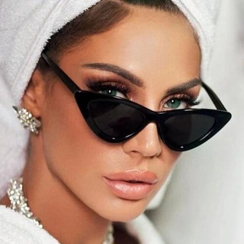 HKNA 2021 Cat Eye Sunglasses Women Luxury Designer Sunglasses For Woman/Men Cat Eye Retro Glasses for Men Lentes De Sol Mujer