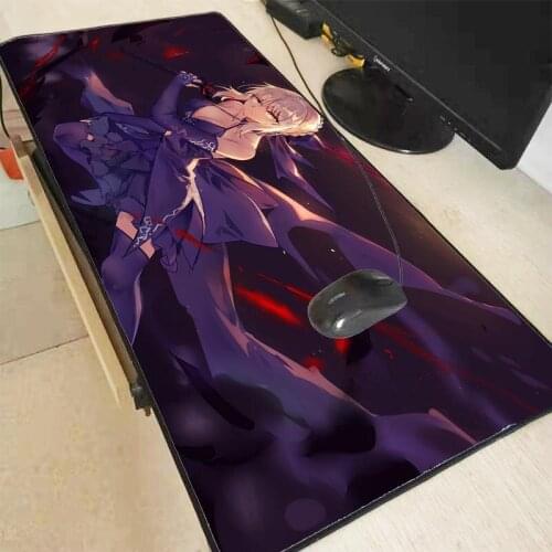 XGZ Anime Fate/Grand Order Large Gaming Mouse Pad Lock edge Mouse Mat For Laptop Computer Desk Pad Keyboard Mat Mousepad for LOL