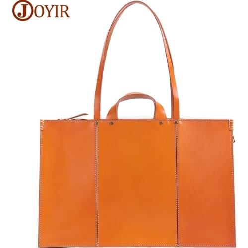 JOYIR Genuine Leather Shoulder Bags for Women 2021 High Capacity Handbags Fashion Designer Tote High Quality Bag Sac A Main New