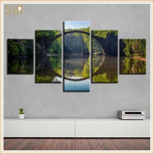 Beautiful Scenery HD Printed 5 Piece Canvas Art Scenery Painting Wall Pictures for Living Room Home Decor Anime Poster Wall Art
