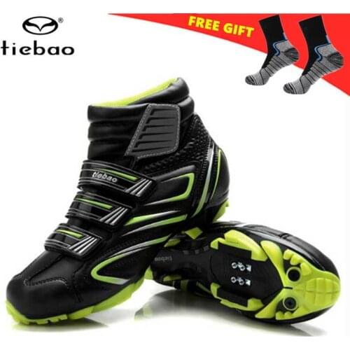 Tiebao Cycling Shoes Winter sapatilha ciclismo mtb Men sneakers Women bicicleta mountain bike Sports Warm Bicycle Shoes