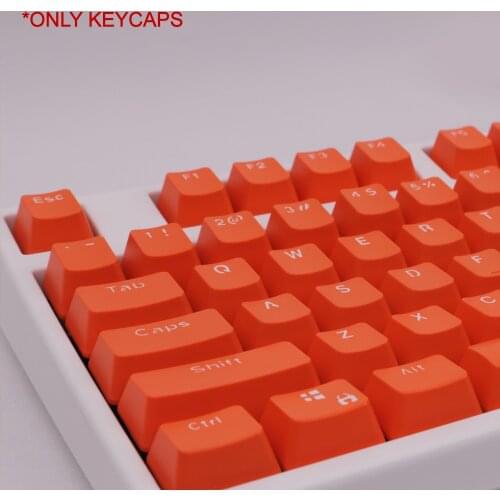 Mechanical Keyboard Keycaps Orange OEM Profile Height 104 Keys for 60% 68% 80% 104 Keyboard Anne Pro 2 GK61 SK61