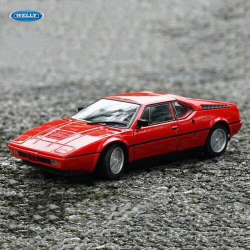 WELLY 1:24 BMW M1 car alloy car model simulation car decoration collection gift toy Die casting model boy toy