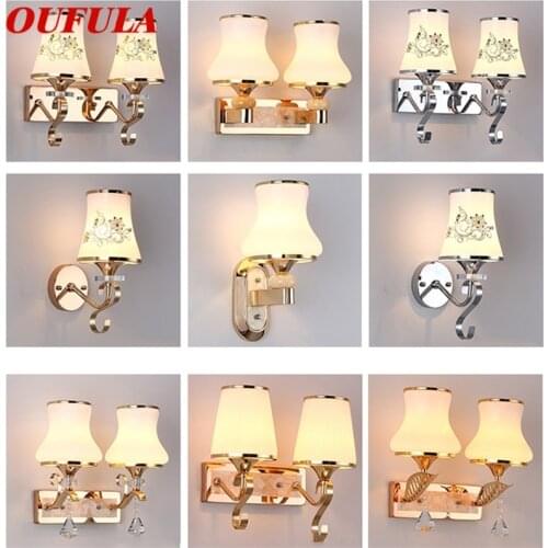 OUFULA Wall Lamps LED Modern Nordic Luxury Indoor Sconces Lighting Pattern Figure For Home Bedroom