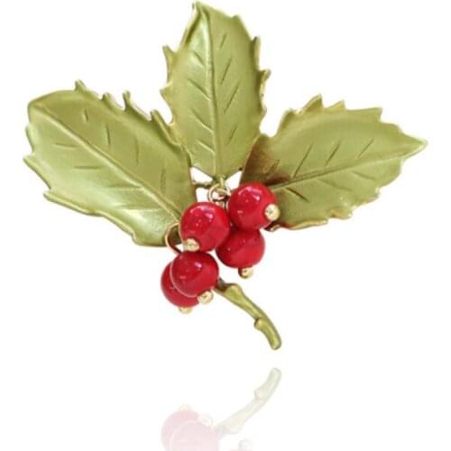 XIAONIAOSHI Brand New Arrival Green Enamel and Simulated Ceramics Pearl Brooches For Dress Decoration