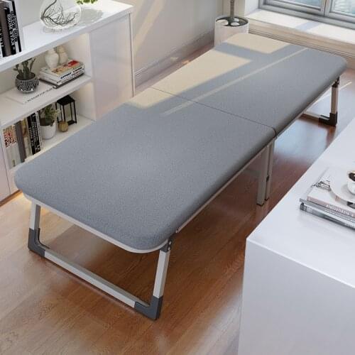 Nap Single bed office Folding bed luxury home lunch break simple hard Board Wooden bed