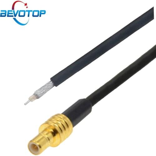 Single End SMB Male Straight Plug to PCB Solder Opne End Pigtail 50 Ohm RG174 Cable Wire Connector RF Coaxial Cable