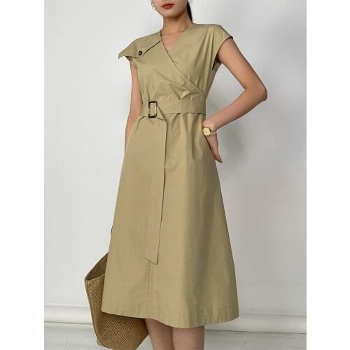 OEUVREY EST 1999 Summer Dresses With Sleeves