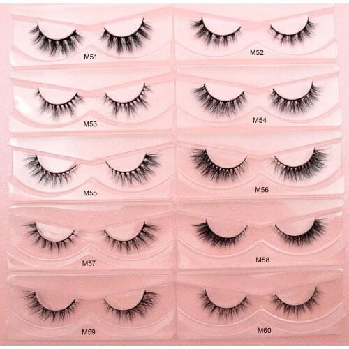 Visofree Eyelashes 3D Mink Lashes natural handmade volume soft lashes long eyelash extension real mink eyelash for makeup M51