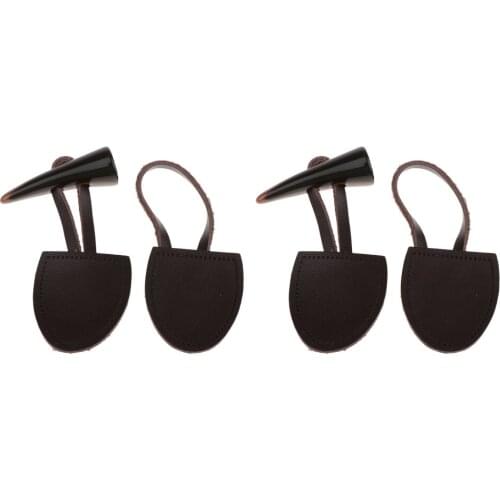 Horn PU Leather Toggle Buttons Set of 2 Perfect For DIY Handcraft Findings or