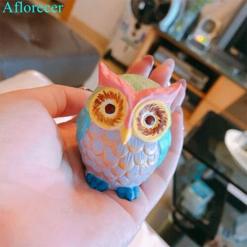 Christmas Candle Mold 3D Owl Candle Mold Silicone Mold for Candle Making DIY Handmade Resin Molds for Plaster Wax Mould