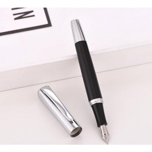 BAOER Black Ink Pen Special Offer Fountain Pen Luxury Office Supplies Ink Pen 0.5mm Nib Writing Fluency Pluma Fuente vulpen