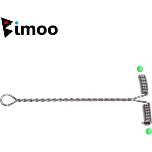 100pcs Wire Arms with Beads T Shape Fish Rig Branch Balance Size 5cm 6cm 7cm 8cm 9cm 10cm 12cm 15cm Fishing Tackle Accessories