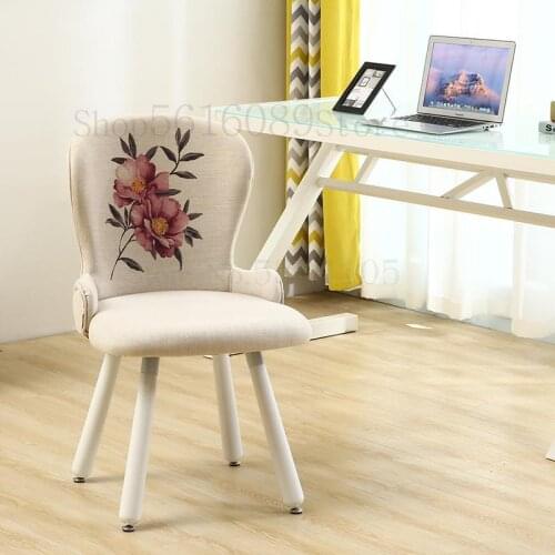 Desk Chair Solid Wood Dining Chair Study Dessert Shop Comb Makeup Stool Learning Computer Chair Home Simple Modern Nordic