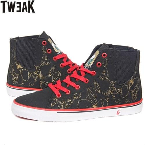 Womens Shoes Spring and Autumn New European and American Fashion Casual Shoes Lace-up High-top Womens Shoes