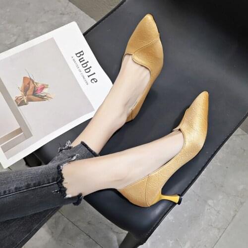 Womens High Heels New Joker Comfort Basis Fashion Designer Style Office Womens Shoes Wedding Shoes Zapatos De Mujer W32-31