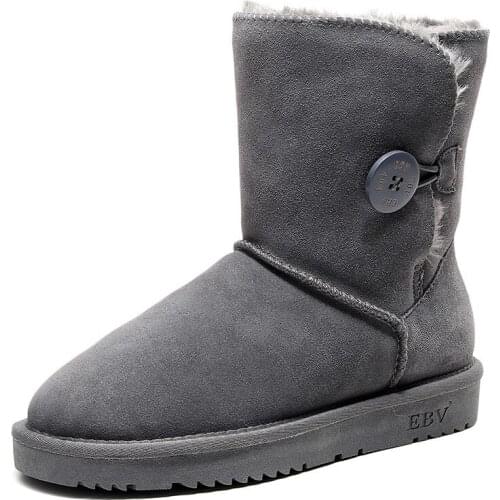 2020 Snow Boots Woman Winter Women Mid-boots fashion keep warm Fashion Flat Booties Keep Warm Ladies Shoes Botas mujer W20-19