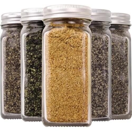1pc 3.38oz Seasoning Bottle Reusable Clear Glass Spice Jar Kitchen Seasoning Shaker For Kitchen Pepper Storage Tools