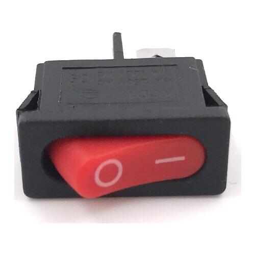 10pcs 12V Car Rocker Switch mini rocker switch boat power switch 2pins black red small power switch button