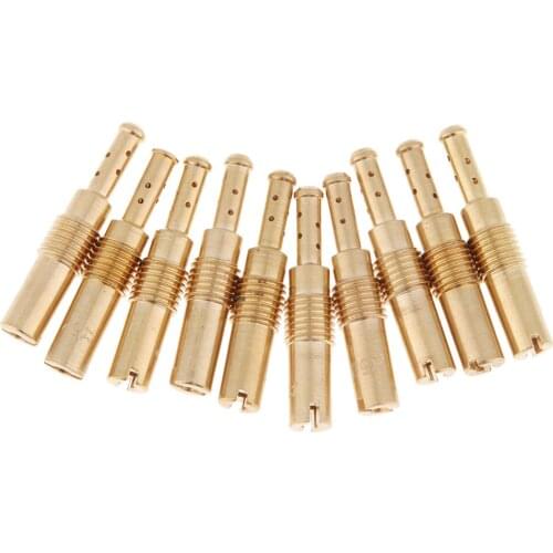 10 Pieces Slow/Pilot Jet Or Main Jet For PWK Keihin OKO CVK Mikuni KOSO Motorcycle Carburetor Vice injectors Nozzle