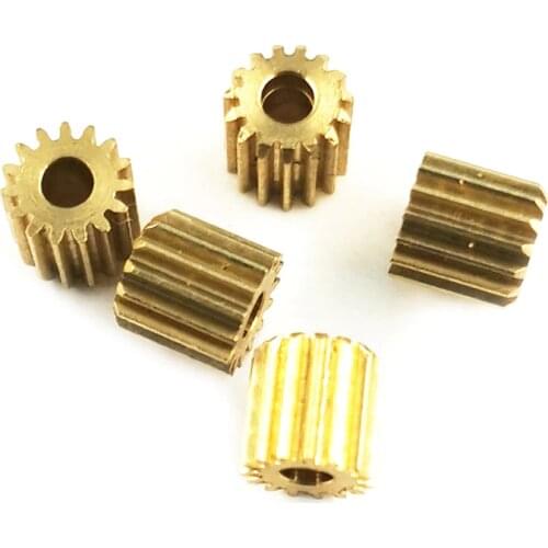 151.5A 152A 0.3M Pinion OD 5.1mm 15 Tooth Copper Hole 1.5mm 2mm Tightly Matched Mechanical Small Modulus Metal Gear 5PCS/LOT
