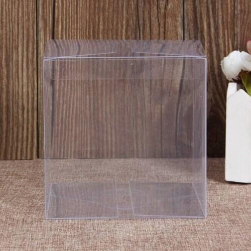 2020 10 Pcs Wedding Transparent Cube Favour Boxes Sweet Candy Cake Gift Bags 2 Sizes